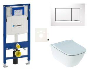 Cenově zvýhodněný závěsný WC set Geberit do lehkých stěn / předstěnová montáž+ WC Geberit Smyle SIKOGESSMS30