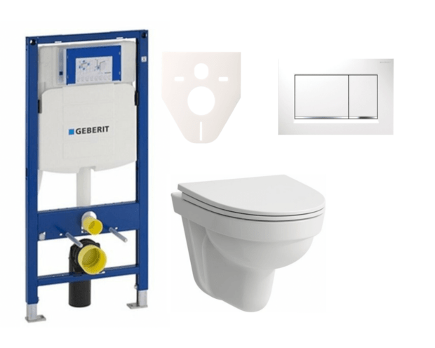 Cenově zvýhodněný závěsný WC set Geberit do lehkých stěn / předstěnová montáž+ WC Laufen Laufen Pro Nordic SIKOGES3H5