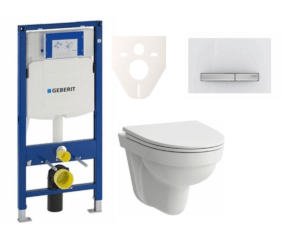 Cenově zvýhodněný závěsný WC set Geberit do lehkých stěn / předstěnová montáž+ WC Laufen Laufen Pro Nordic SIKOGES3H8