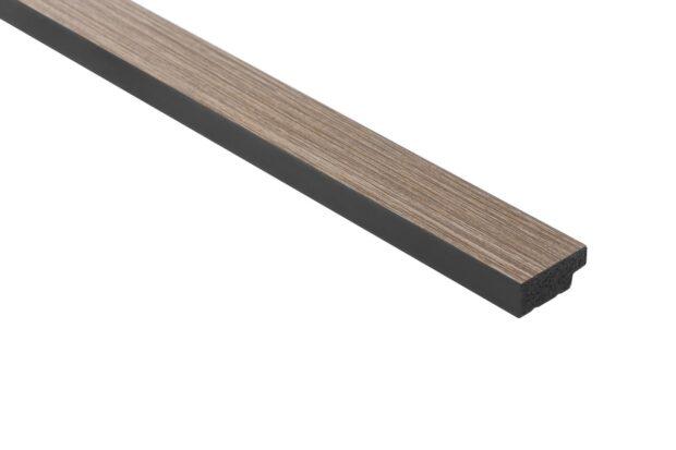 Obkladová lamela levé ukončení Fineza Slat Medium Grey oak 270x3