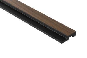 Obkladová lamela pravé ukončení Fineza Slat Medium Dark oak 270X2