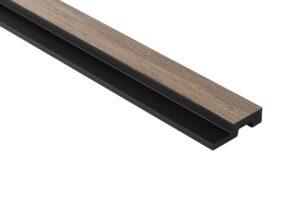 Obkladová lamela pravé ukončení Fineza Slat Medium Grey oak 270X2