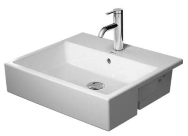 Polozápustné umyvadlo Duravit Vero air 55x47 cm bílá 0382550000