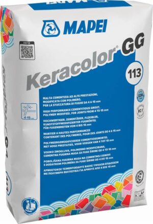 Spárovací hmota Mapei Keracolor GG cementově šedá 25 kg CG2WA KERACOLG25113