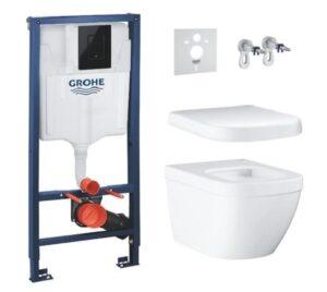 Závěsný wc set do lehkých stěn / předstěnový Grohe Euro Ceramic SIKOBGRSET1