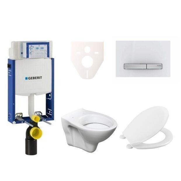 Cenově zvýhodněný závěsný WC set Geberit k zazdění + WC S-Line S-line Pro 110.302.00.5NR8