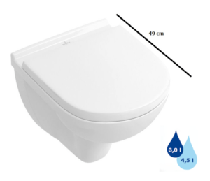 Wc závěsné Villeroy & Boch O.Novo zadní odpad 56881001